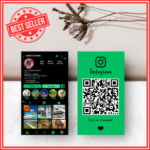 Carte de visite QR professionnelle Instagram de Fo