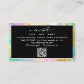 Carte De Visite *~* QR Rainbow AP26 Ethereal Gold Parties scintill (Dos)