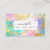 Carte De Visite *~* QR Rainbow AP26 Ethereal Gold Parties scintill (Devant)