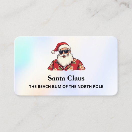 Carte De Visite QR Santa for Hire Funny (Devant)