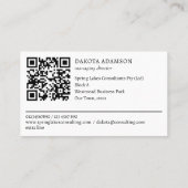 Carte De Visite QR, tribu des Boho du sud-ouest (Dos)