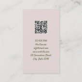 Carte de visite QR wedding planner (Dos)