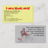 Carte de visite Quad Nut ATV (Devant / Derrière)