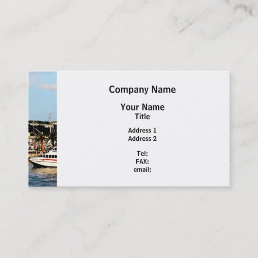 Carte De Visite Quai à King's Wharf Bermuda (Devant)