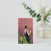 Carte De Visite Qualida, mode des années 1920 en vert et s'est (Debout devant)