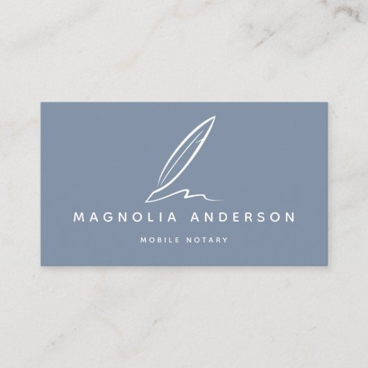 Carte De Visite Qualité du noeud mobile | Blanc bleu (Devant)