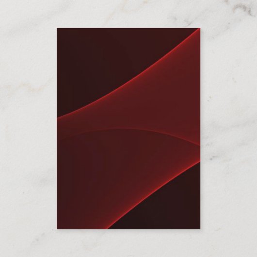 Carte De Visite Qualité Rouge Brown Moderne Monogramme Unique (Dos)