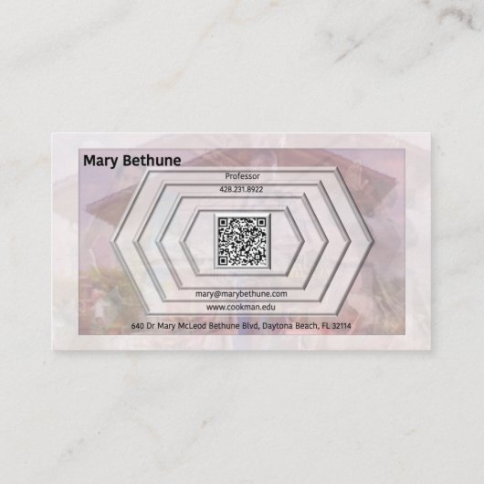 Carte De Visite Qualités de leadership transformationnel (avec cod (Dos)