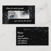 Carte De Visite Quand il est assez foncé vous pouvez voir les (Devant / Derrière)