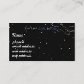 Carte De Visite Quand il est assez foncé vous pouvez voir les (Dos)