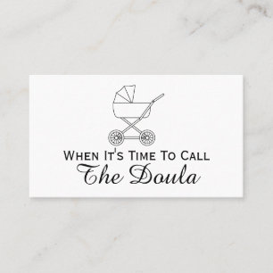 Carte De Visite Quand il est temps d'appeler la grossesse de Doula