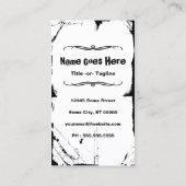 Carte De Visite quand le ciel est gris squelette (Dos)