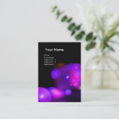 Carte De Visite QUANTUM BUBBLES MONOGRAM Vibrant violet (Debout devant)