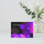 Carte De Visite QUANTUM BUBBLES MONOGRAM Vibrant violet (Debout devant)