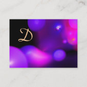Carte De Visite QUANTUM BUBBLES MONOGRAM Vibrant violet (Dos)