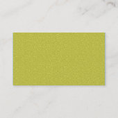 Carte De Visite Quart de texte - Texture embouteillée jaune (Dos)