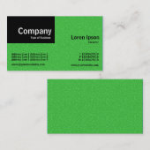Carte De Visite Quart - Texture verte incorporée (Devant / Derrière)