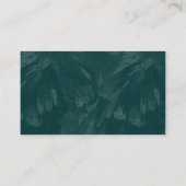 Carte De Visite Quart - Vert foncé brossé (Dos)
