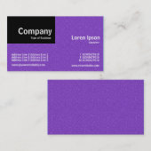Carte De Visite Quarter Patch - Texture violette gaufrée (Devant / Derrière)