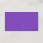 Carte De Visite Quarter Patch - Texture violette gaufrée (Dos)