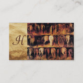 Carte De Visite Quartier arrière des chevaux, Monogramme de parche (Dos)