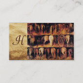 Carte De Visite Quartier arrière des chevaux, Monogramme de parche (Dos)