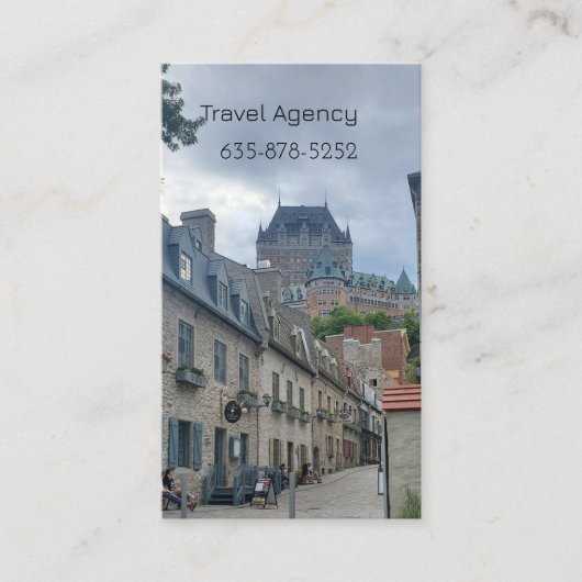 Carte De Visite quartier historique de la ville de Québec (Devant)