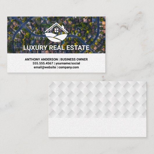 Carte De Visite Quartier | Vue Oiseau (Devant / Derrière)