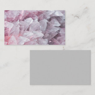 Carte De Visite Quartz rose Esprit corps rose énergie