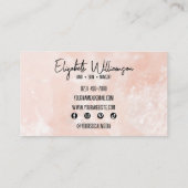 Carte De Visite Quartz rose rose rose moderne classique (Dos)