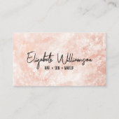 Carte De Visite Quartz rose rose rose moderne classique (Devant)