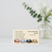 Carte De Visite Quatre chiots australiens de berger (Debout devant)