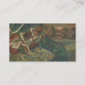 Carte De Visite Quatre Danseuses d'Edgar Degas (Dos)