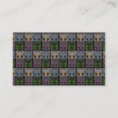 Carte De Visite Quatre écouteurs Pop Art (Dos)