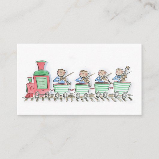 Carte De Visite Quatuor à cordes de train (Devant)