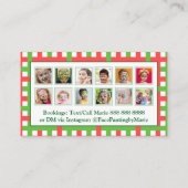 Carte De Visite Que la magie commence ! Peinture faciale personnal (Dos)