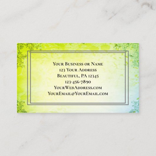 Carte De Visite Que la route monte pour vous rencontrer, bénédicti (Dos)