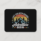 Carte De Visite Que l'aventure de 8e année commence retour à l'éco (Dos)
