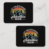 Carte De Visite Que l'aventure de 8e année commence retour à l'éco (Devant / Derrière)