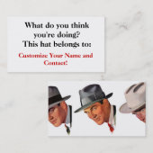 Carte De Visite Que vous pensez-vous faites-vous ? (Devant / Derrière)