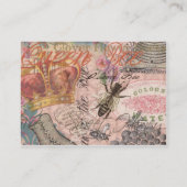 Carte De Visite Queen Bee Vintage magnifique collage (Dos)