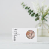 Carte De Visite Queen Bee Vintage magnifique collage (Debout devant)