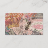 Carte De Visite Queen Bee Vintage magnifique collage (Dos)