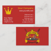 Carte De Visite Queen Grill (Devant / Derrière)