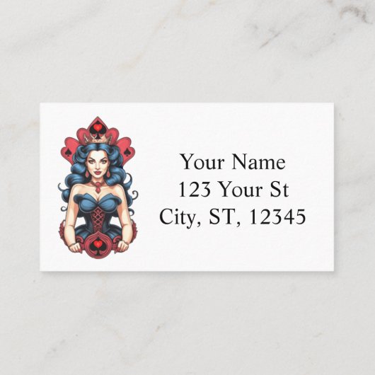 Carte De Visite Queen of Spades Thunder_Cove (Dos)