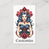 Carte De Visite Queen of Spades Thunder_Cove (Devant)