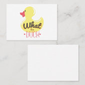 Carte De Visite Quel canard (Devant / Derrière)