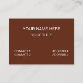 Carte De Visite Quelque chose cuit (Dos)