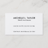 Carte De Visite quelqu'un a dit que vous ressemblez à d'un hibou…. (Dos)