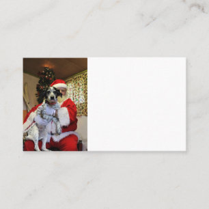 Carte De Visite Quelqu'un a du charbon pour Noël